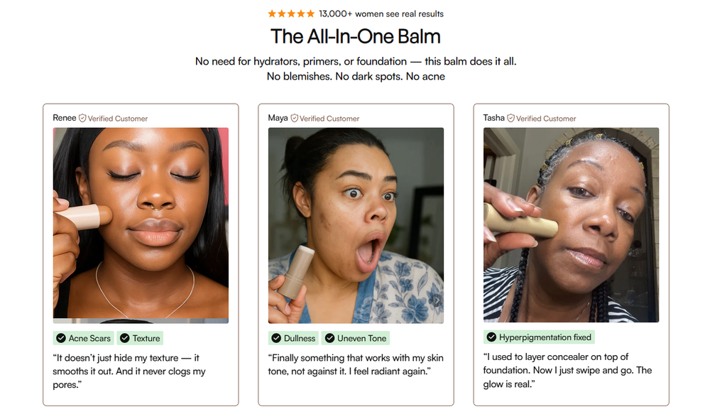 Cove Balm Serum Boosted Skin Tint Balm